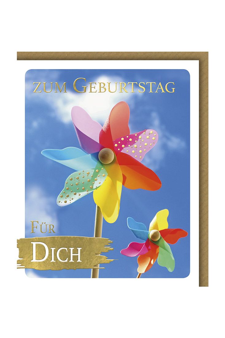 Glückwunschkarte Geburtstag Snapshot Windrad Zum Geburtstag für dich