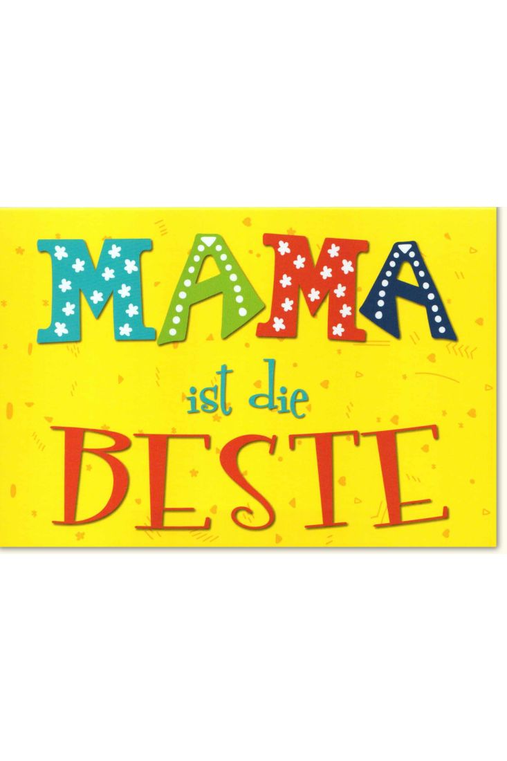 Muttertagskarte Mama ist die Beste