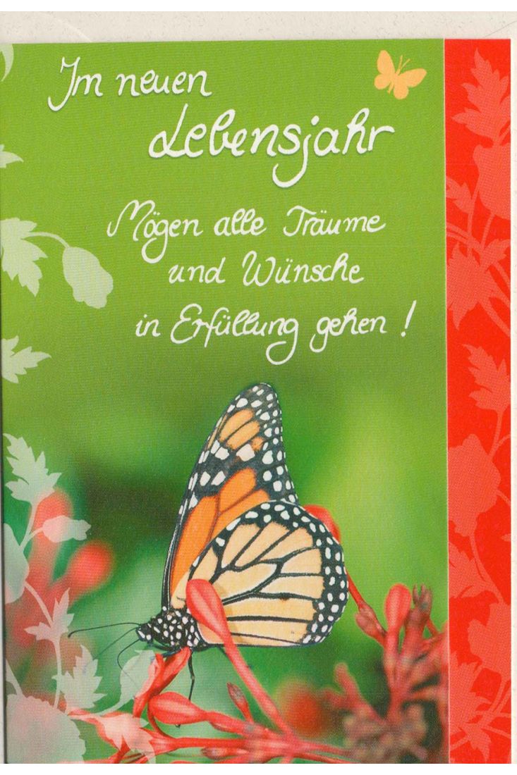 Geburtstagskarte mögen alle Träume und Wünsche in Erfüllung gehen