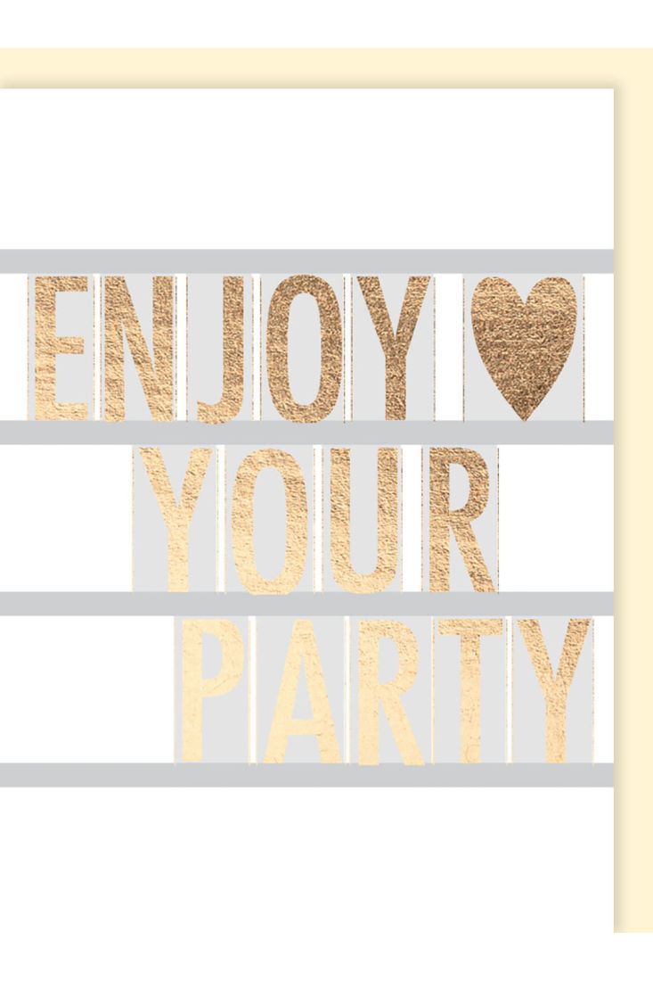 Geburtstagskarte für Frauen: Enjoy your party