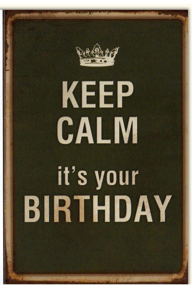 Geburtstagskarte retro KEEP CALM it´s your BIRTHDAY