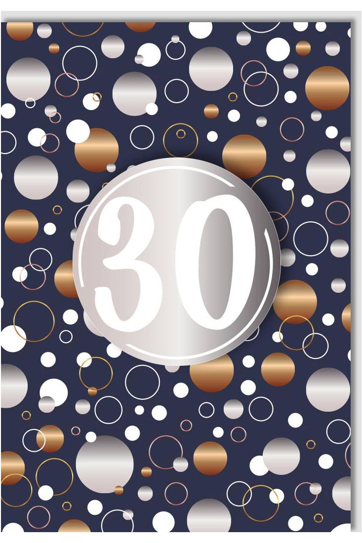Geburtstagskarte 30 Jahre Business Kreise Applikation