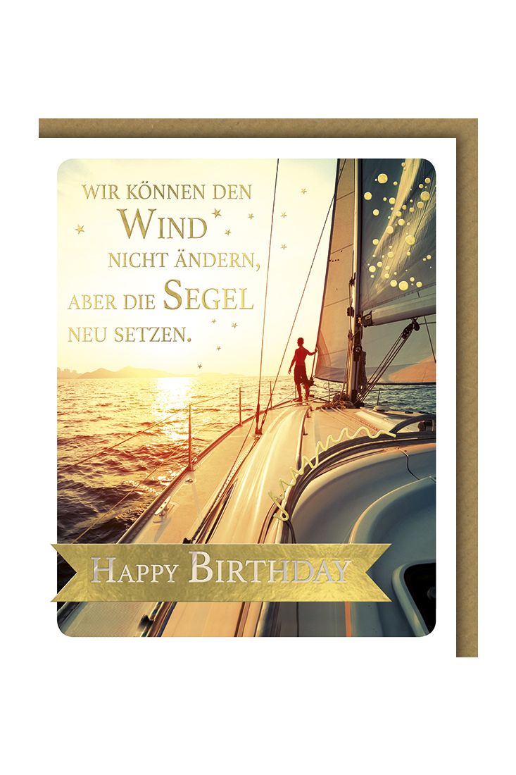 Glückwunschkarte Geburtstag Snapshot Wir können den Wind nicht ändern