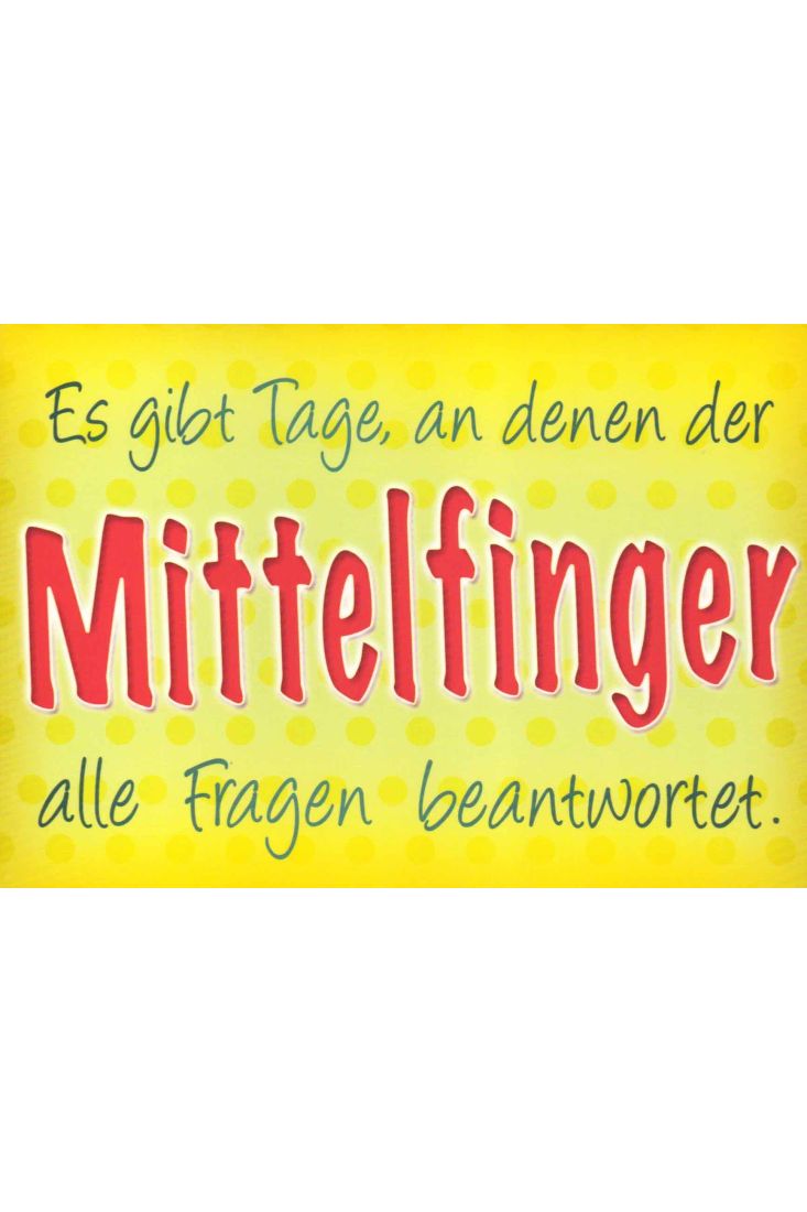 Postkarte witzig Spruch Es gibt Tage...
