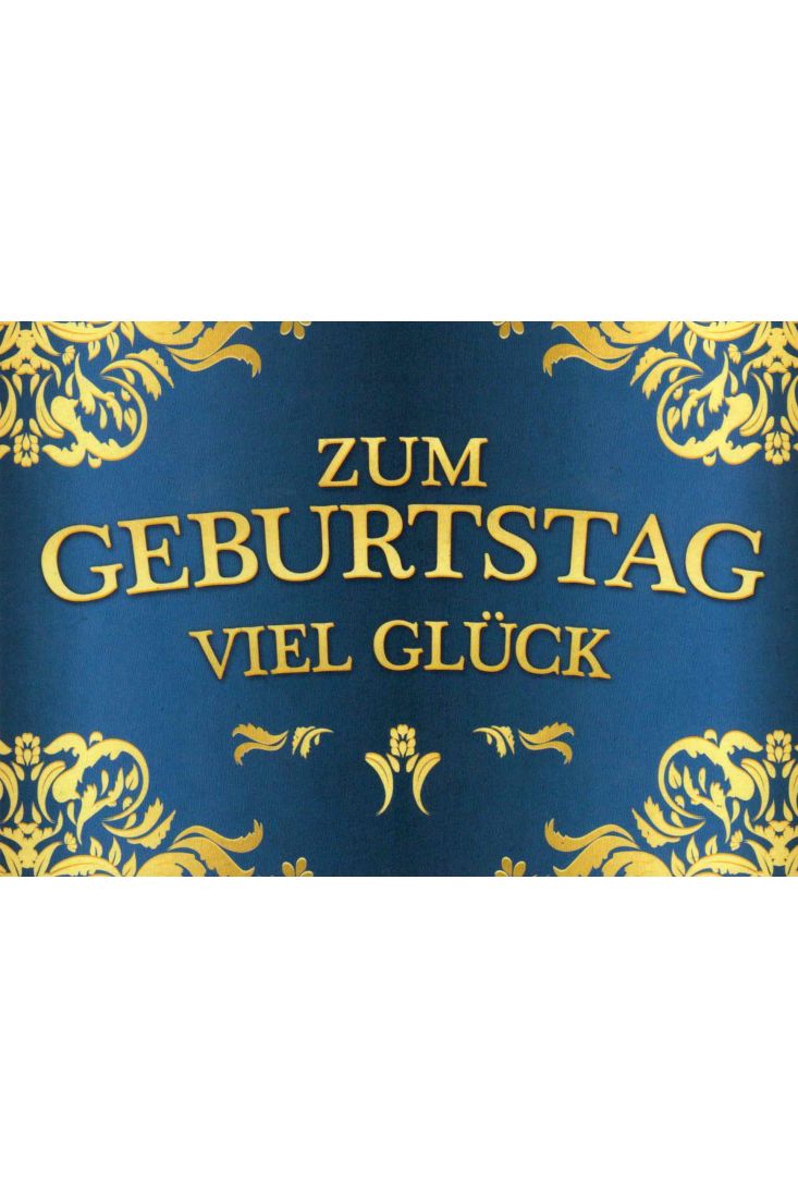 Postkarte Geburtstag Zum Geburtstag viel Glück blau