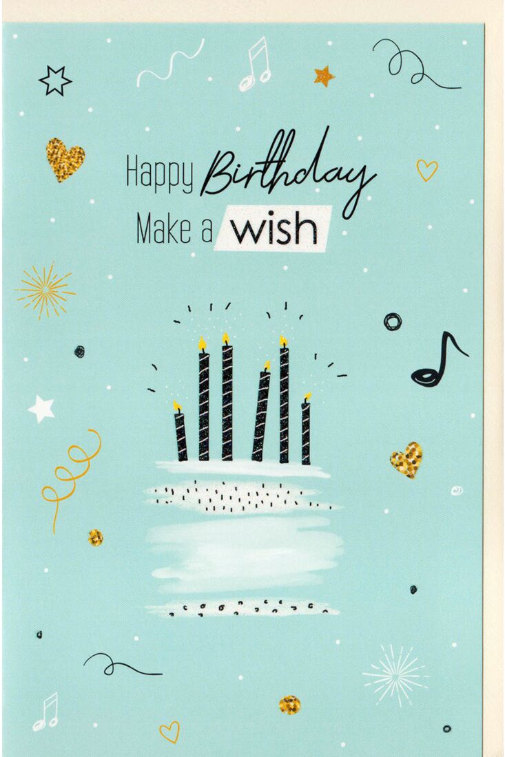 Geburtstagskarte Happy Birthday Make a wish