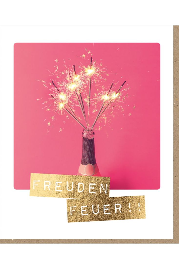 Geburtstagskarte für Frauen Freudenfeuer