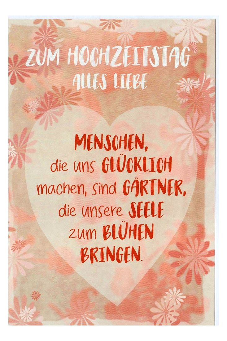 Grußkarte zum Hochzeitstag Spruch Liebe