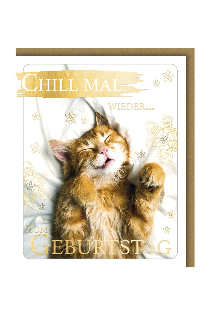 Geburtstagskarte lustig Snapshot Chill mal wieder. Alles Gute zum Geburtstag