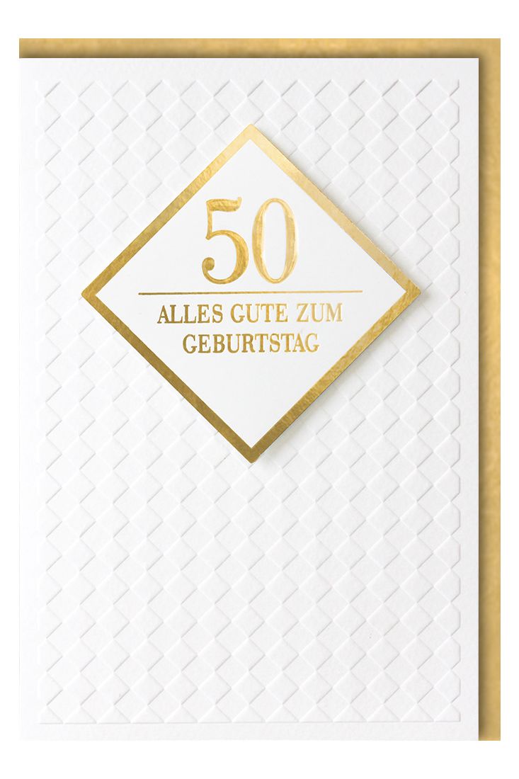 Geburtstagskarte 50 Jahre Premiumqualität Alles Gute