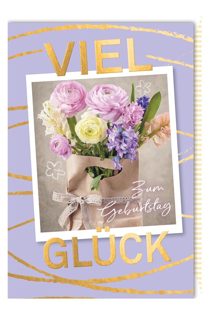 Geburtstagskarte Spruch Viel Glück zum Geburtstag