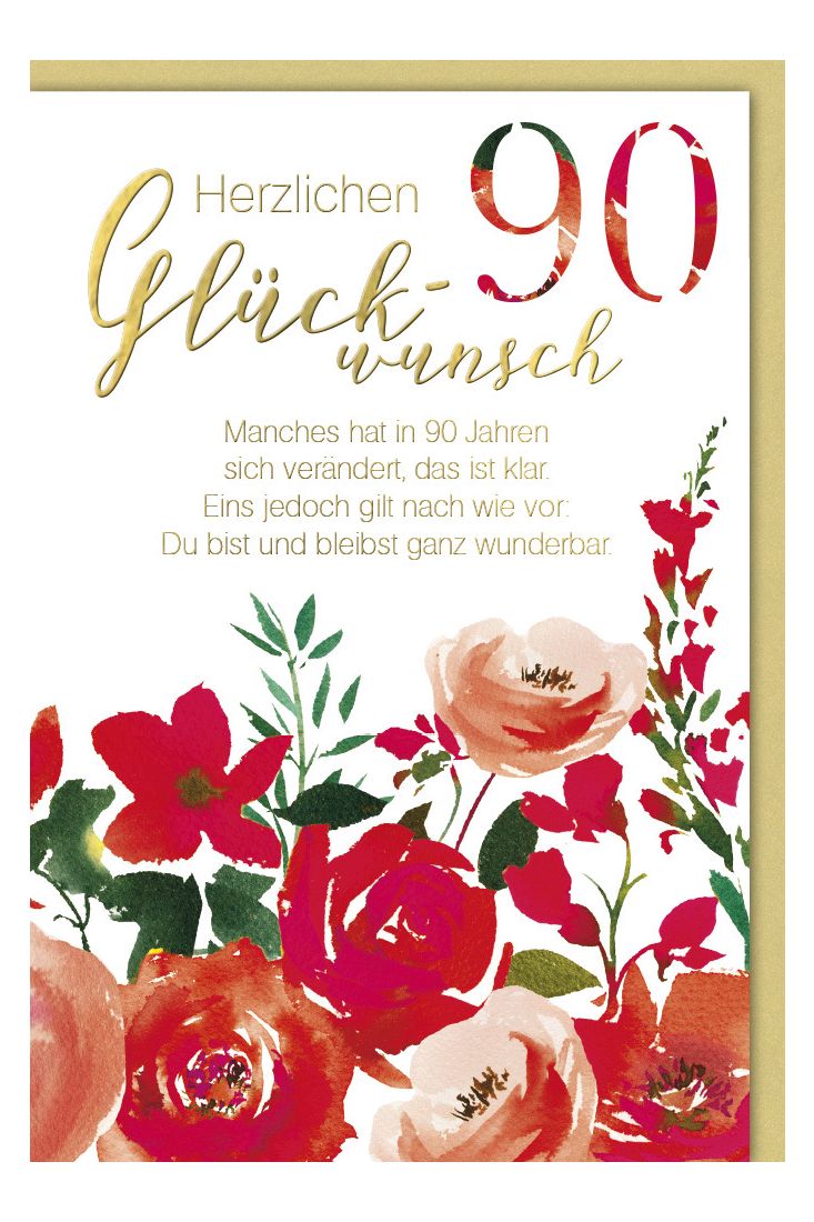 Karte Geburtstag 90 Jahre Manches hat sich in 90 Jahren verändert
