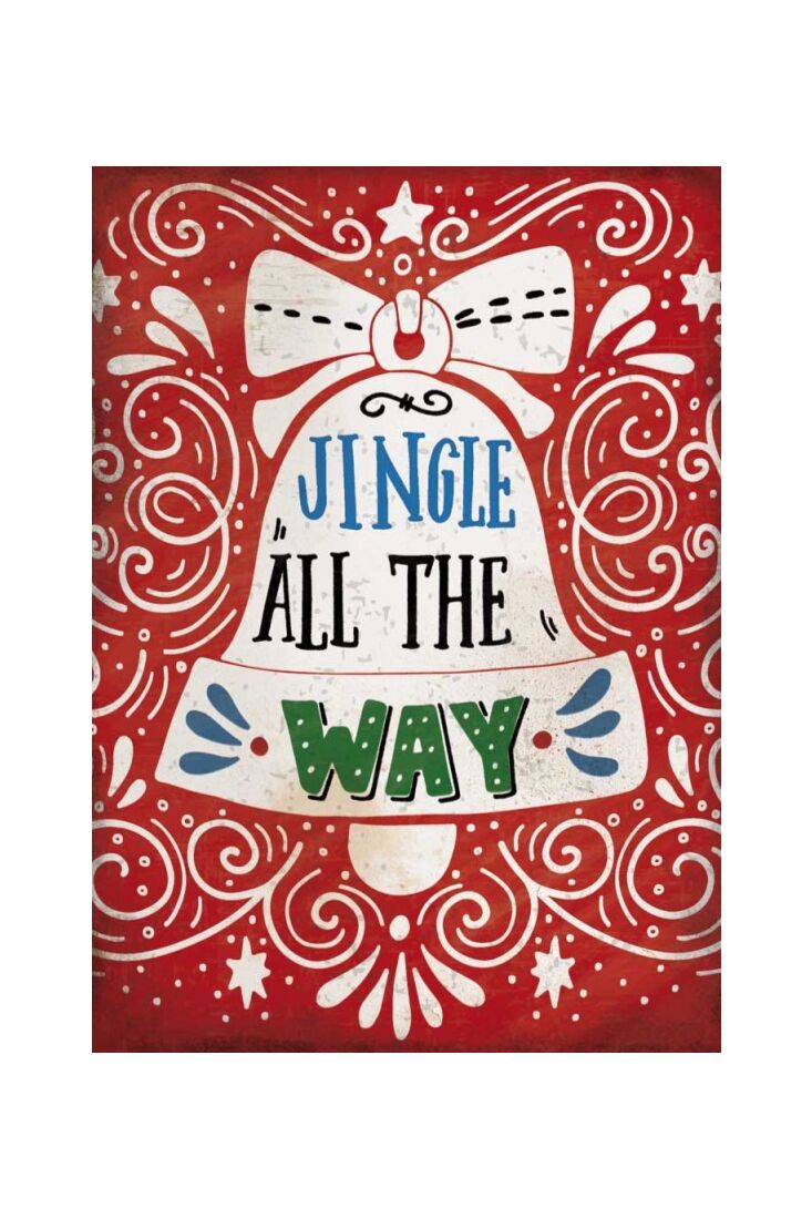 Weihnachtspostkarte: Jingle all the way