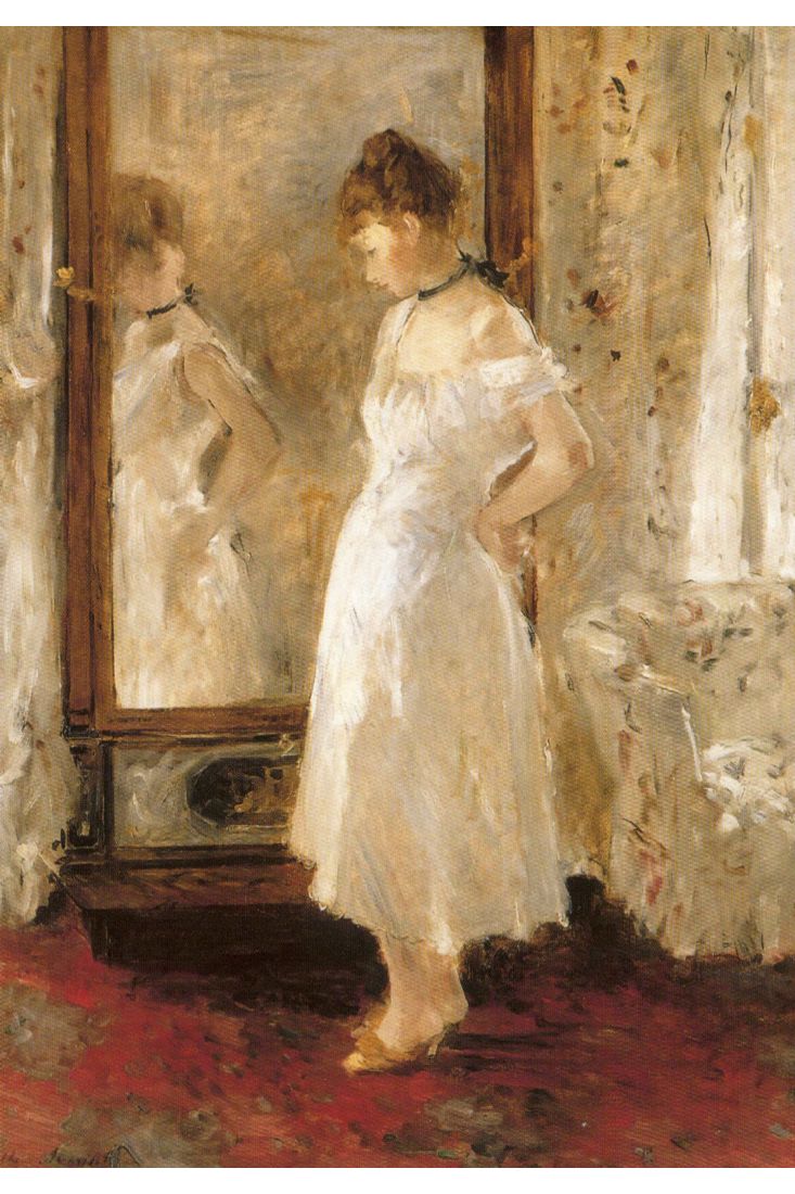 Kunst Postkarte Berthe Morisot - The Psyche Mirror
