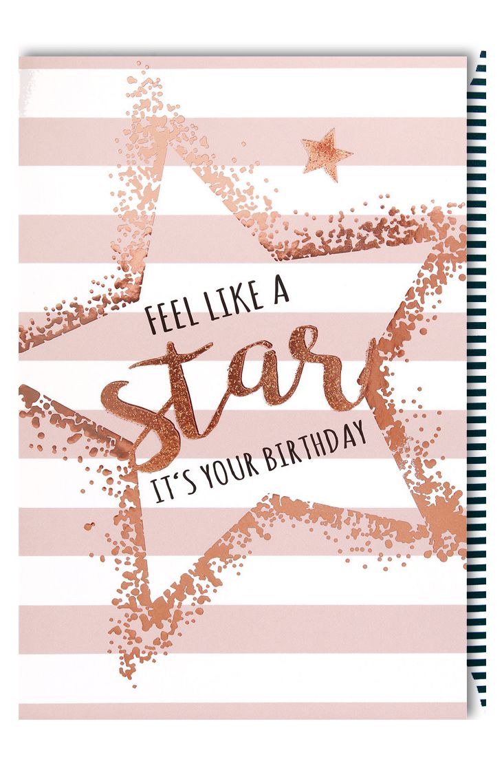 Geburtstagskarte für Frauen Geburtstag - Like a Star