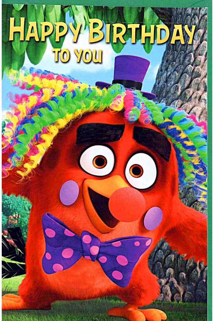Kindergeburtstagskarte Angry Birds „Happy Birthday to you“
