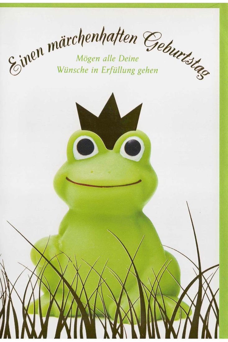 Geburtstagskarte Froschprinz