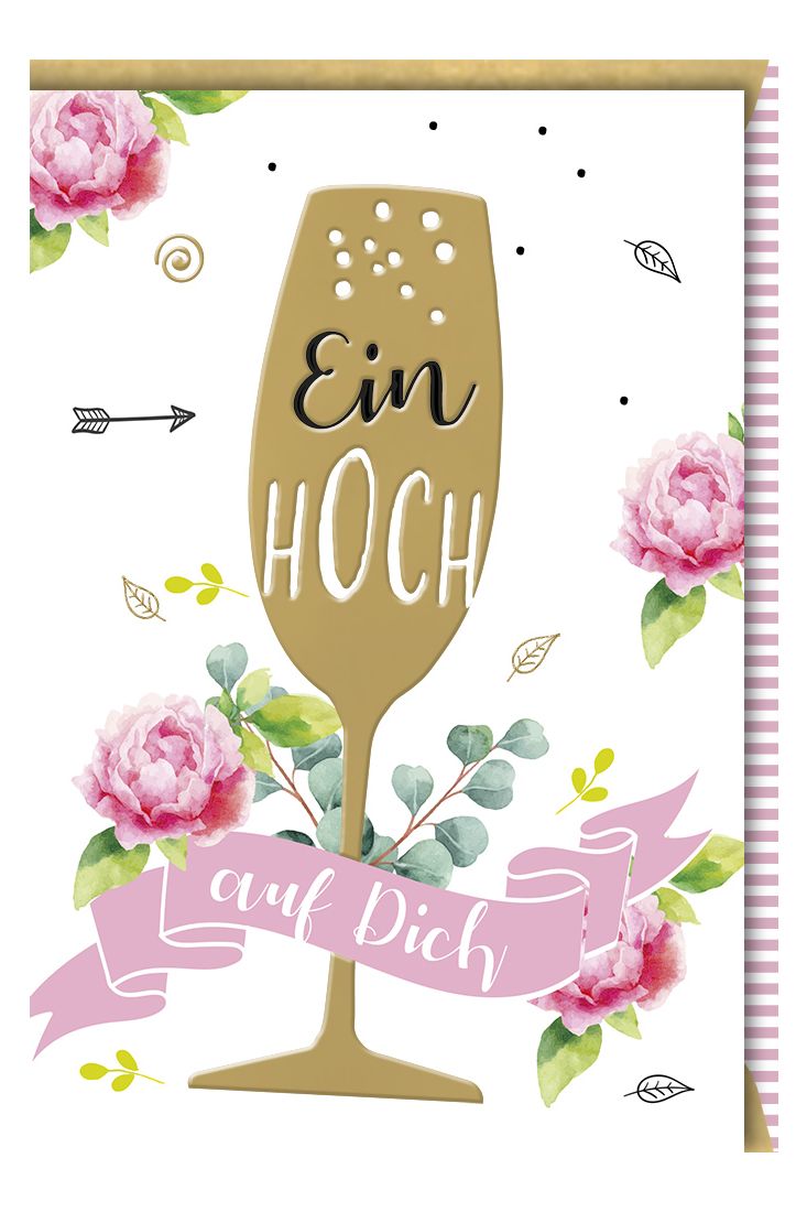 Geburtstagskarte niedlich Ein hoch auf dich