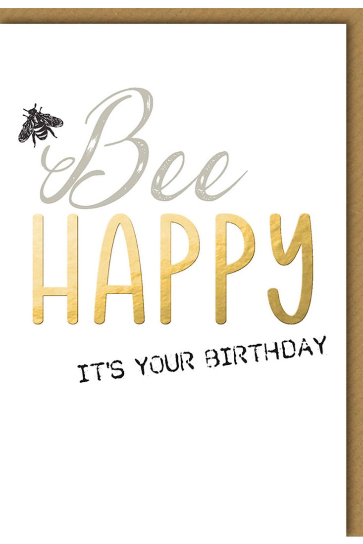 Geburtstagskarte für Frauen Bee happy