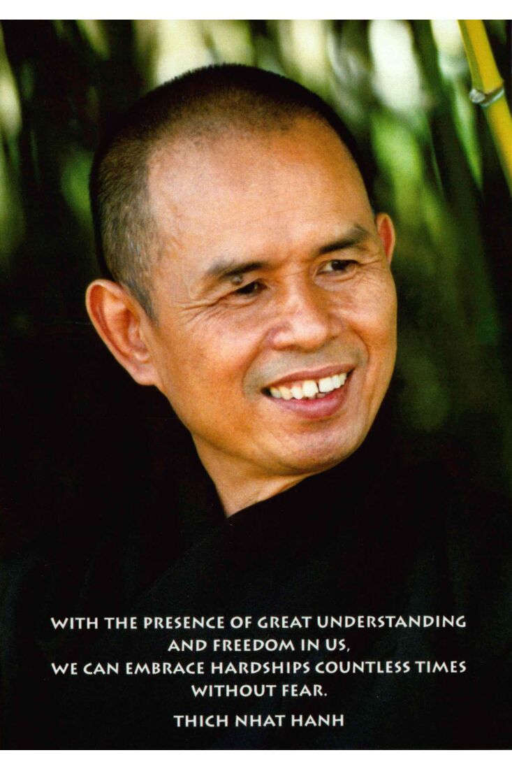 Postkarte spirituell Zitat Zen Meister Thich Nhat Hanh