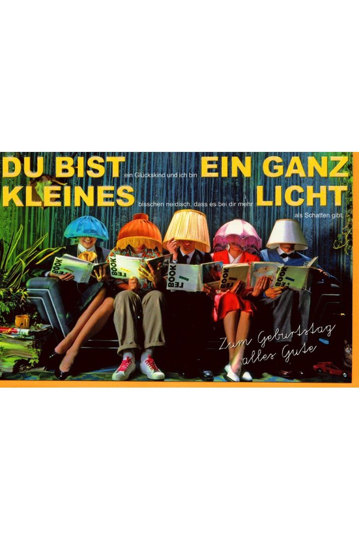 Lustige Geburtstagskarte Du bist ein ganz kleines Licht