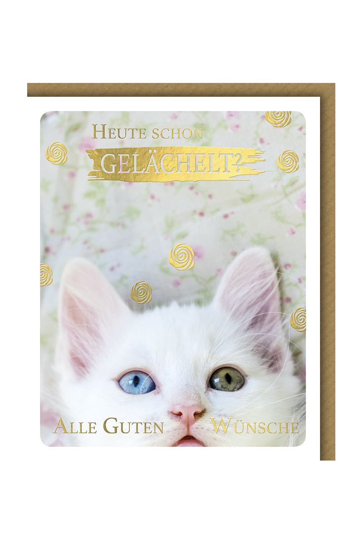Glückwunschkarte Geburtstag Snapshot Heute schon gelächelt?
