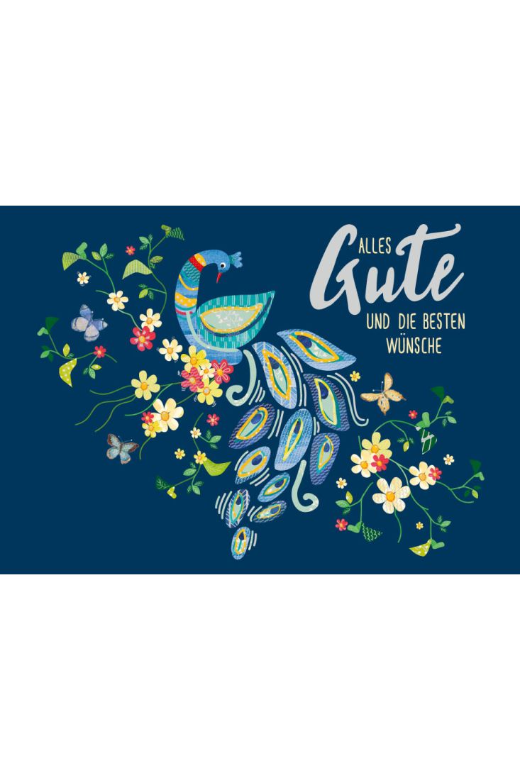 Geburtstagspostkarte Fasan Alles Gute und die besten Wünsche
