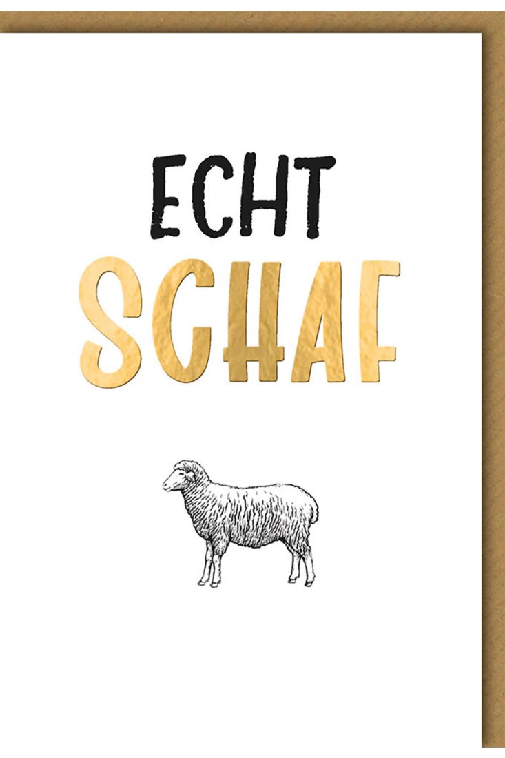 Geburtstagskarte für Frauen Echt Schaf