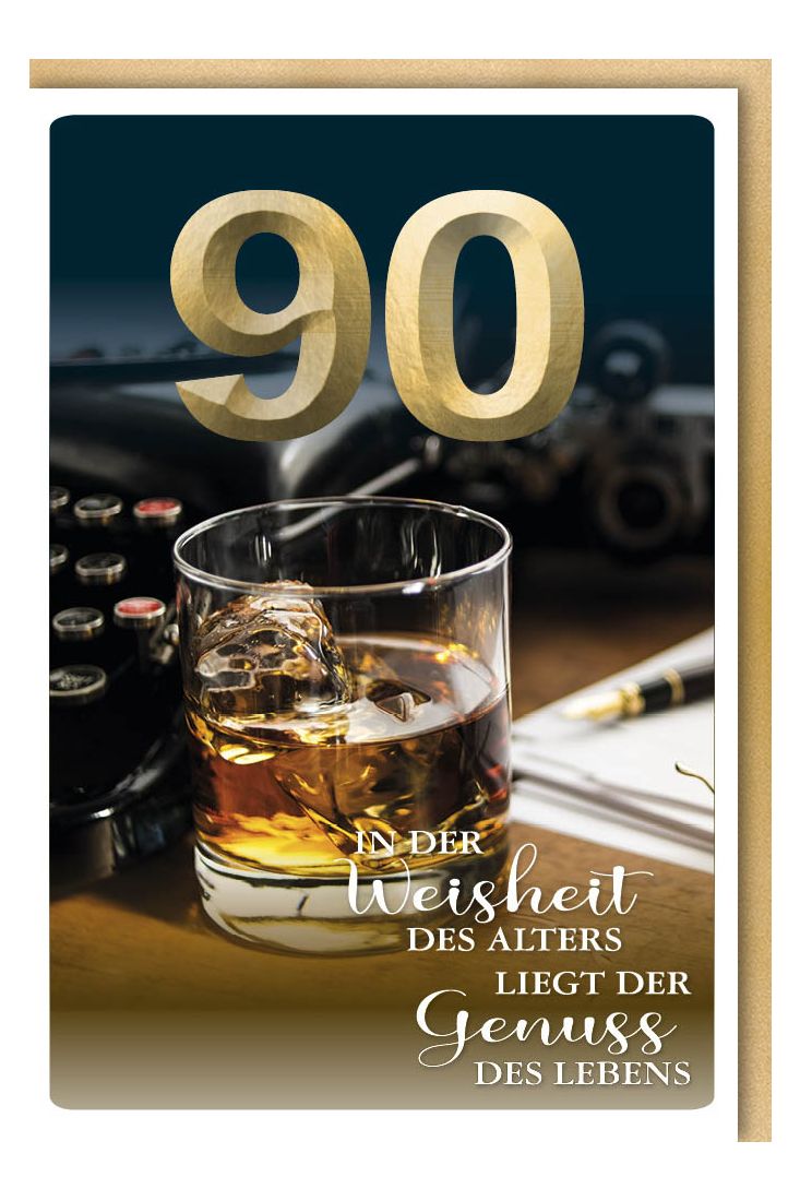 Geburtstagskart 90 Jahre Spruch Weisheit Alter