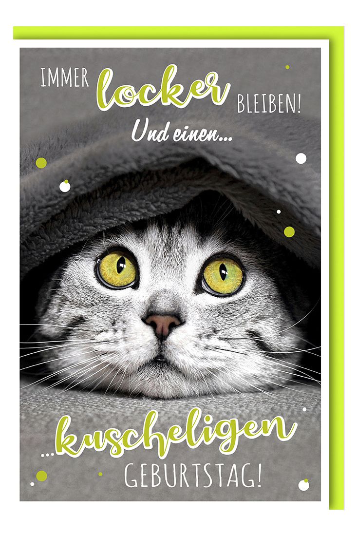 Geburtstagskarte lustig Immer locker bleiben!