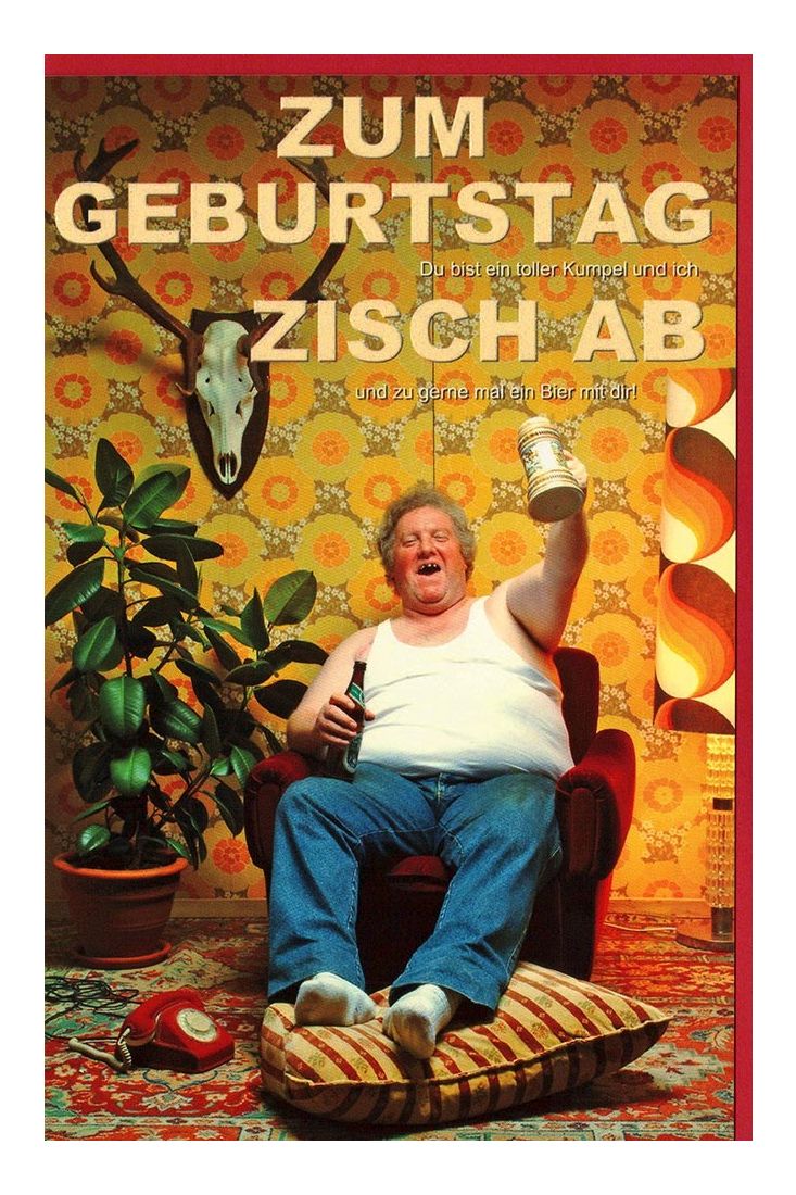 Geburtstagskarte witzig zisch ab