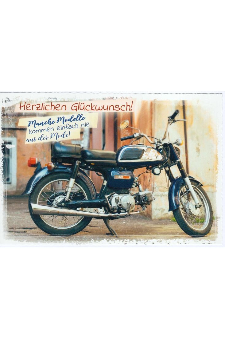 Karte Geburtstag Motorrad Herzlichen Glückwunsch