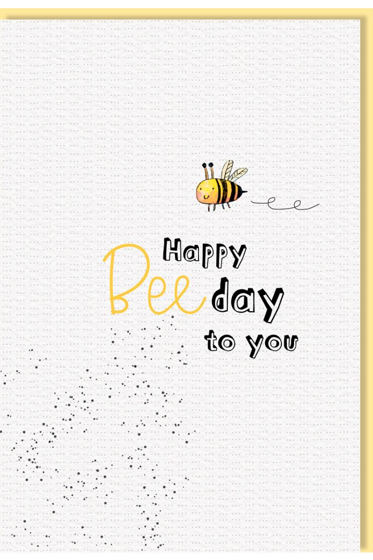 Geburtstagskarte Spruch Happy Beeday to you