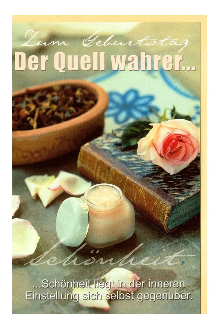 Geburtstagskarte Schönheit innere Einstellung