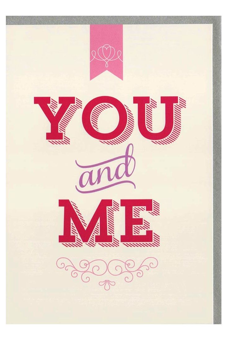 Valentinstag Karten Karte Valentinstag You and Me