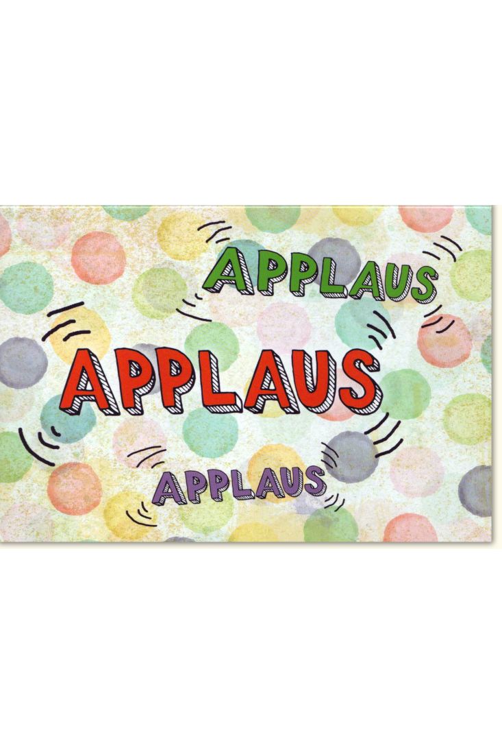 Glückwunschkarte Geburtstag Applaus retro