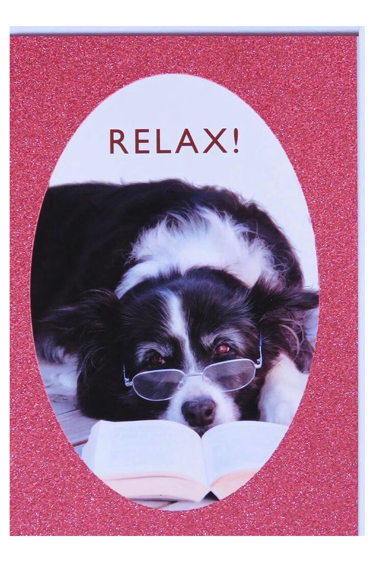 Grußkarten Grußkarte Hund Relax