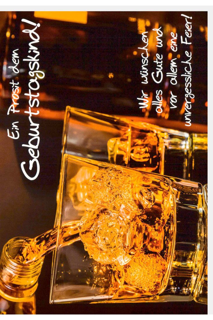 Glückwunschkarte Geburtstag Ein Prost dem Geburtstagskind