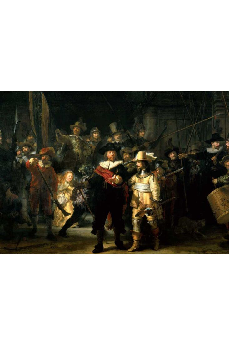 Kunstpostkarte Rembrandt von Rijn - Die Nachtwache