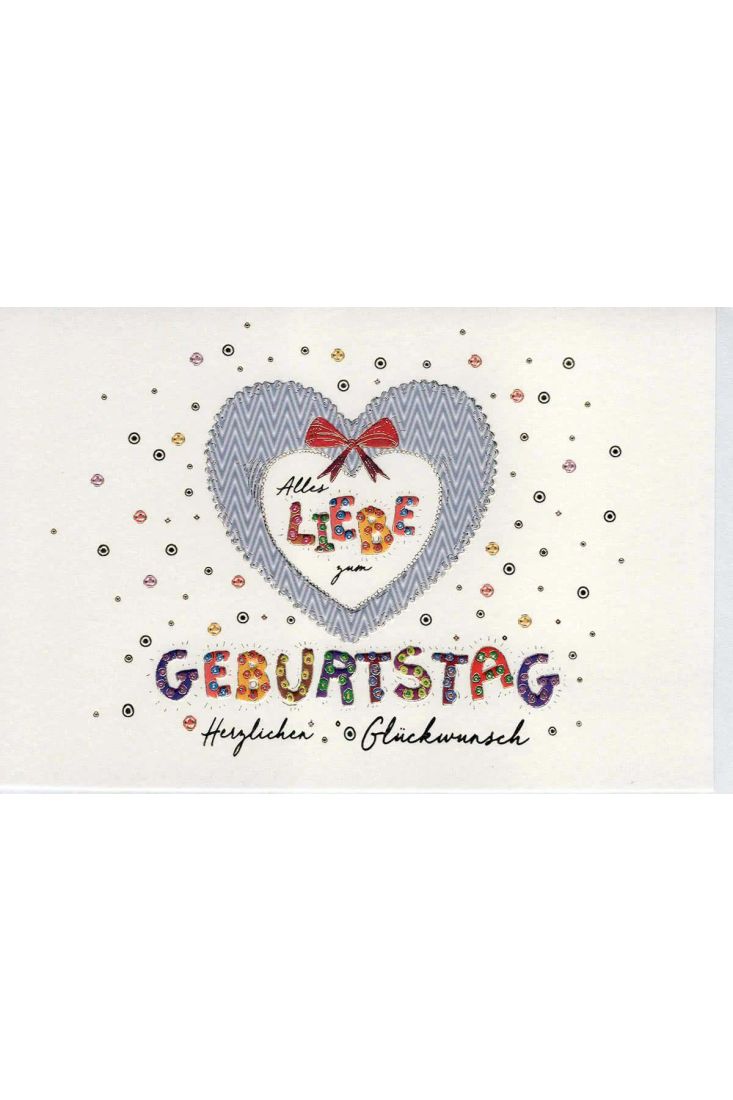 Glückwunschkarte Geburtstag premium: Herz