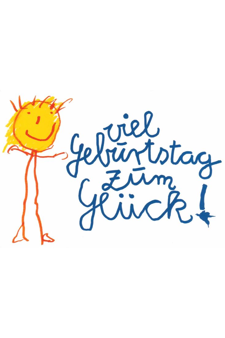 Postkarte Geburtstag Viel Geburtstag zum Glück