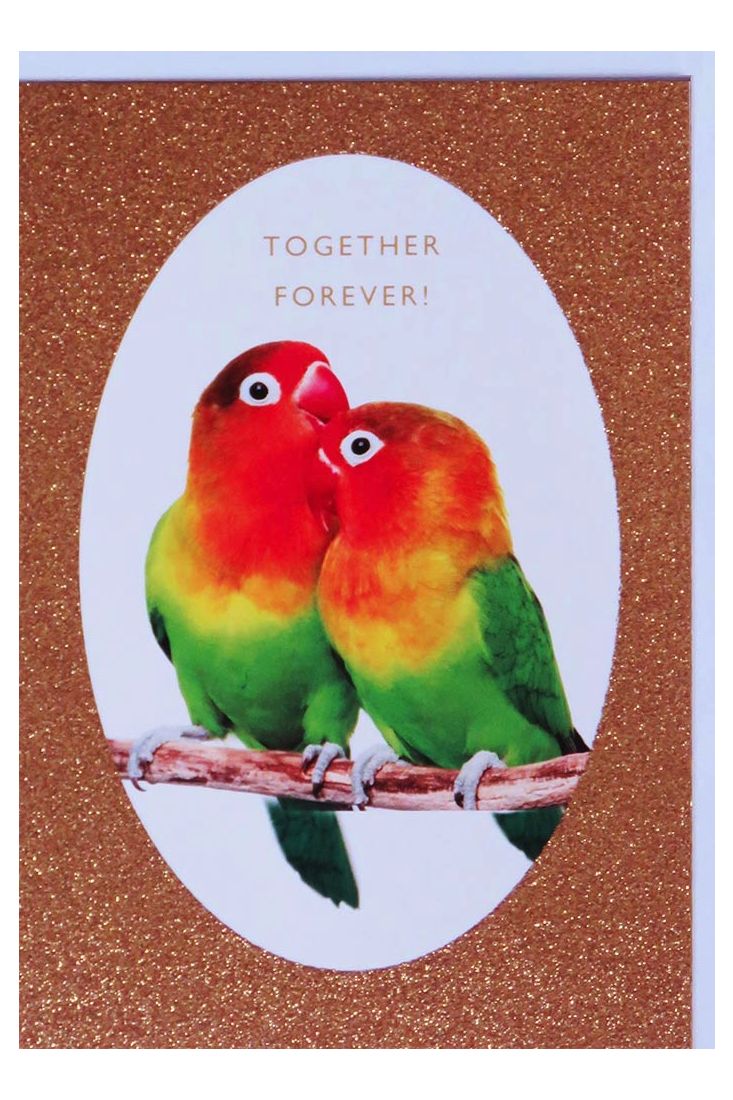Grußkarten;Valentinstag Karten Hochzeitskarte Glitzerlack originell Together Forever!