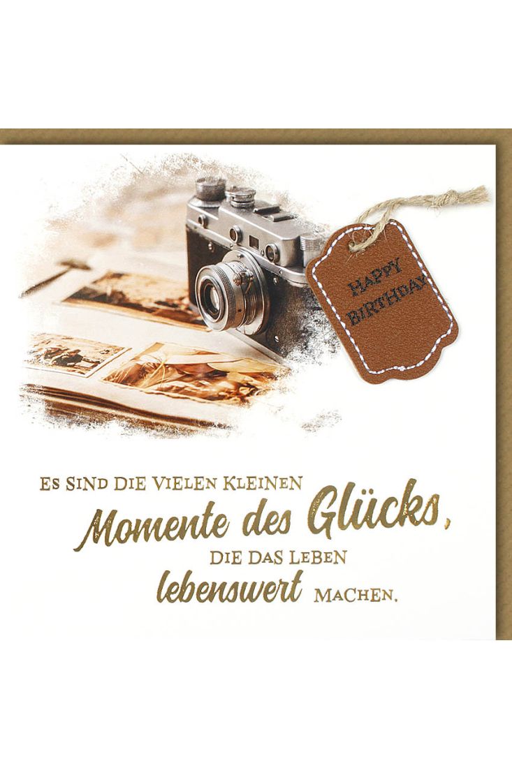 Glückwunschkarte Geburtstag Es sind die vielen kleinen Momente des Glücks