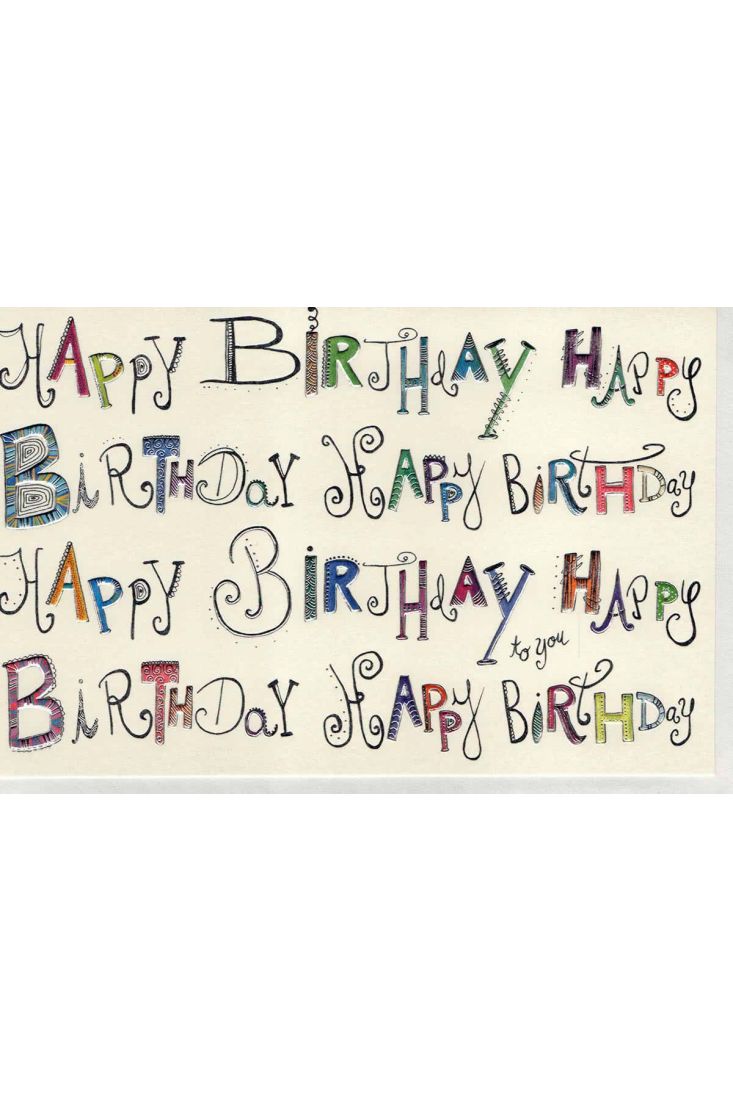 Glückwunschkarte Geburtstag premium: Happy Birthday