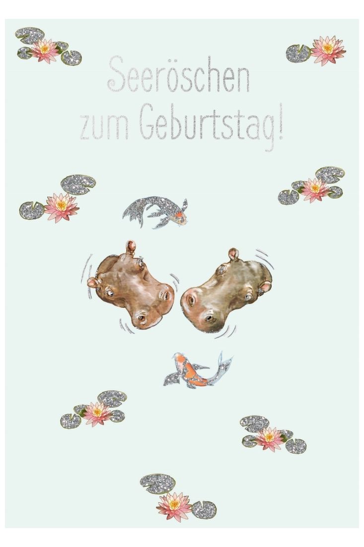 Postkarte Spruch witzig Cityproducts Seeröschen zum Geburtstag!