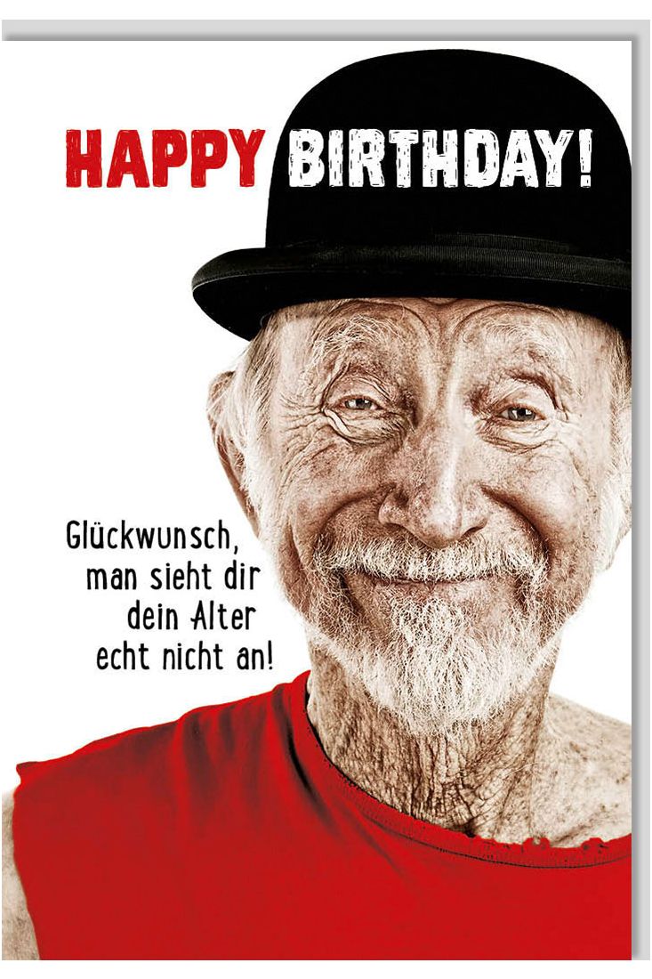 Geburtstagskarte für Männer witzig lustig Gutsch Happy Birthday