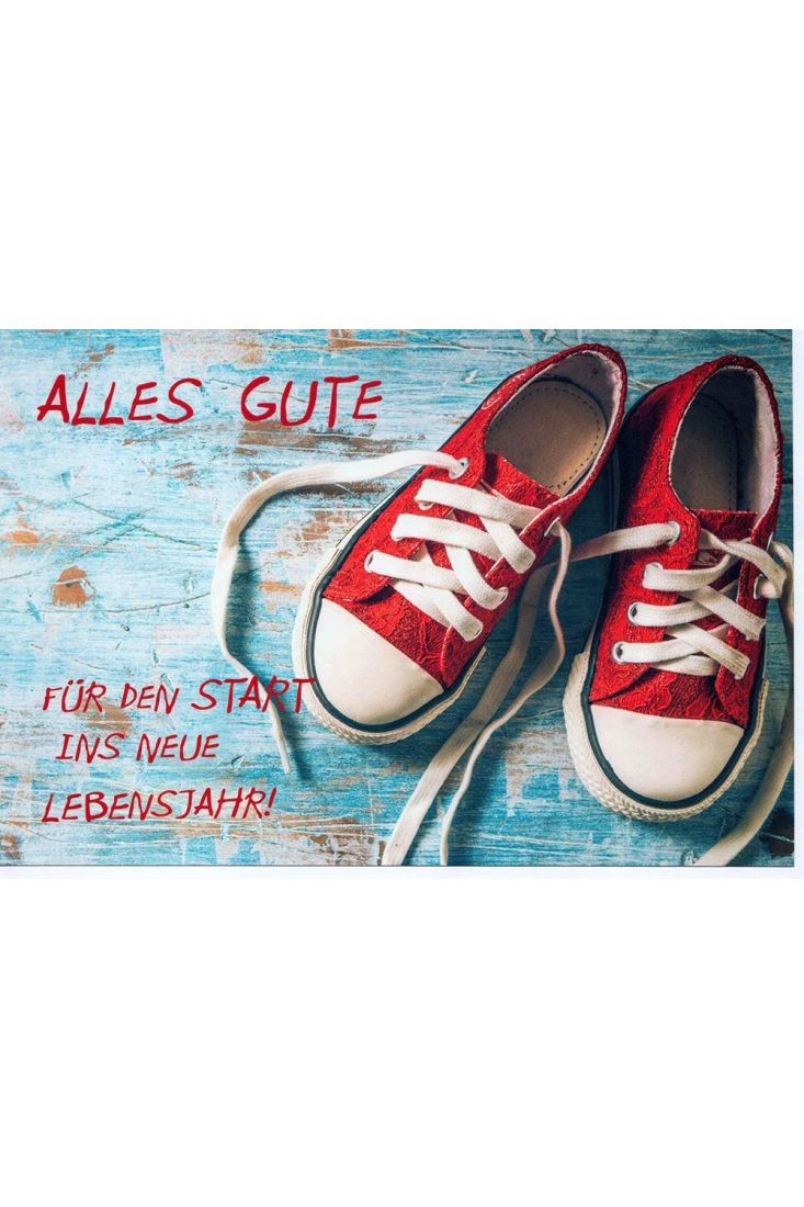 Glückwunschkarte Geburtstag Start ins neue Lebensjahr