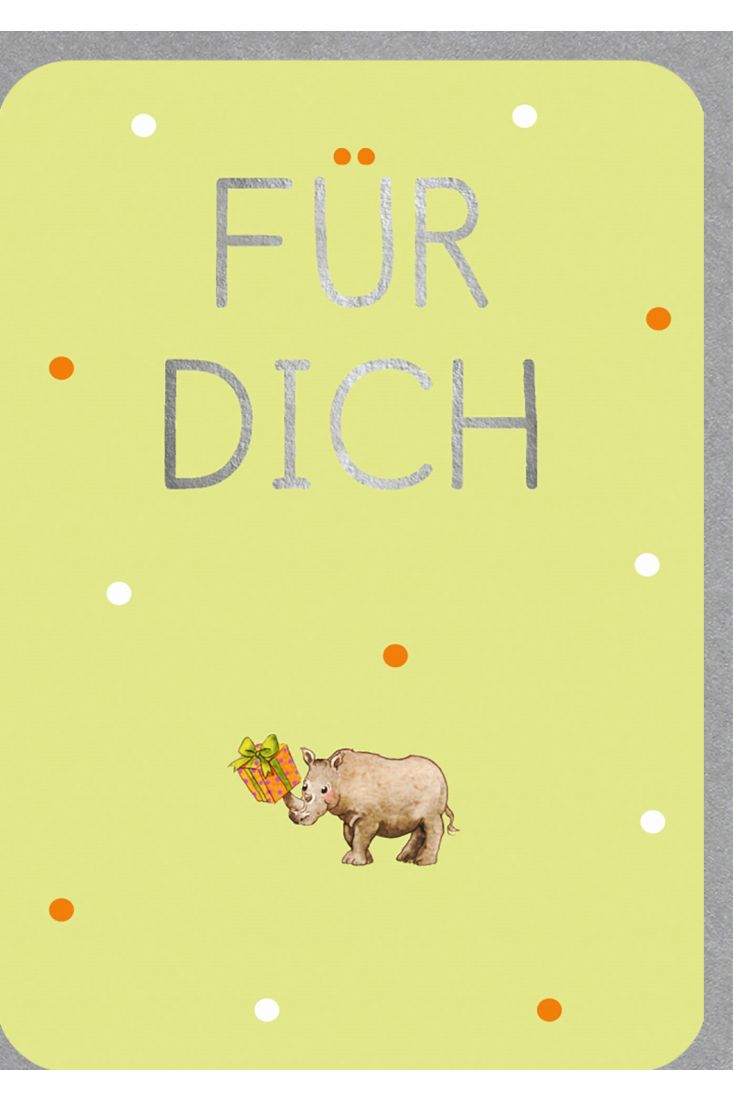 Geburtstagskarte Für Dich - Nashorn