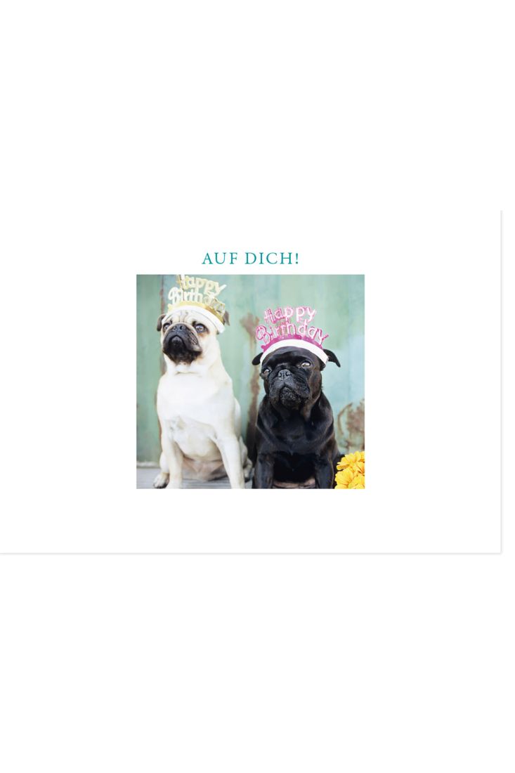Glückwunschkarte Geburtstag AUF DICH Gutsch Verlag