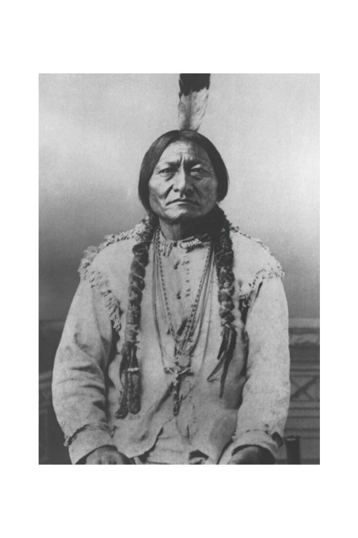 Postkarte schwarz weiß: Tushita/Sitting Bull,1894